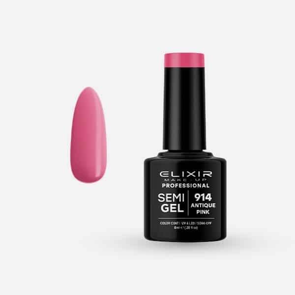 Élixir Semi Gel Vernis semi-permanent #914 Antique Pink 8ml rosé