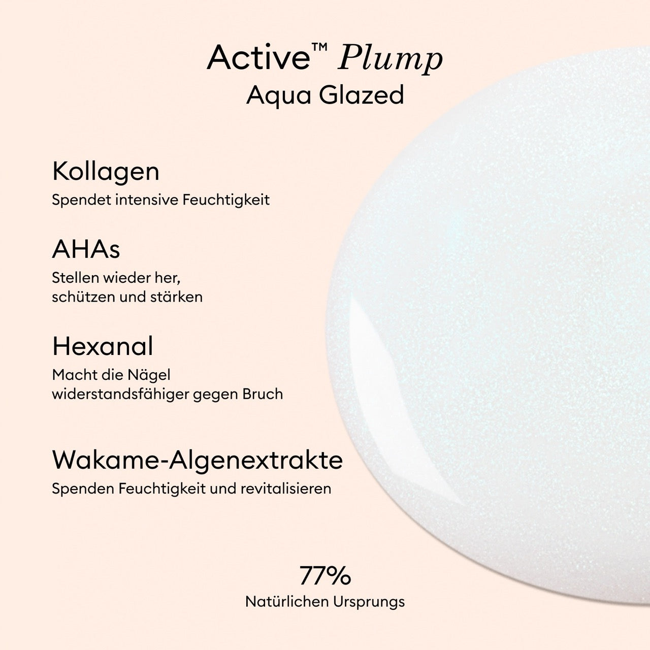 Manucurist Active Plump Aqua Glazed vernis soin collagène