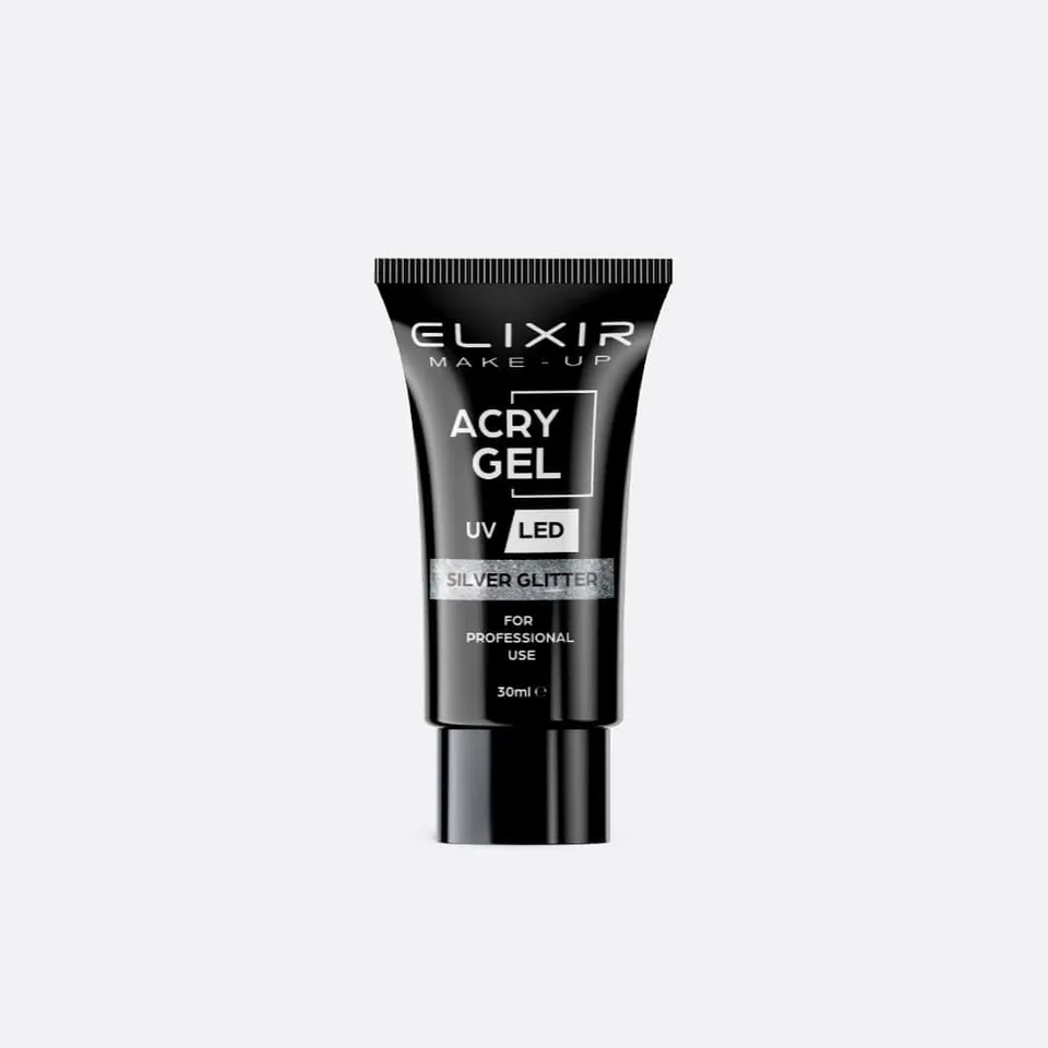 Élixir AcryGel #714 acrygel Silver Glitter 30g longue tenue