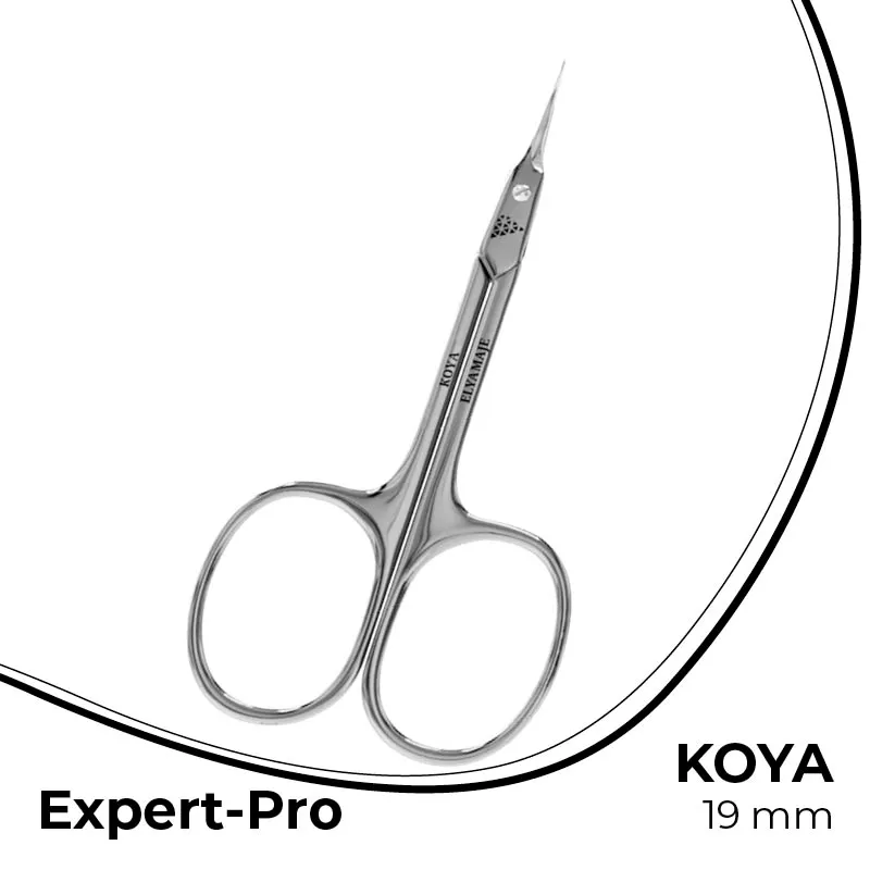 Elyamaje Koya 19 mm ciseaux à cuticules Expert Pro inox