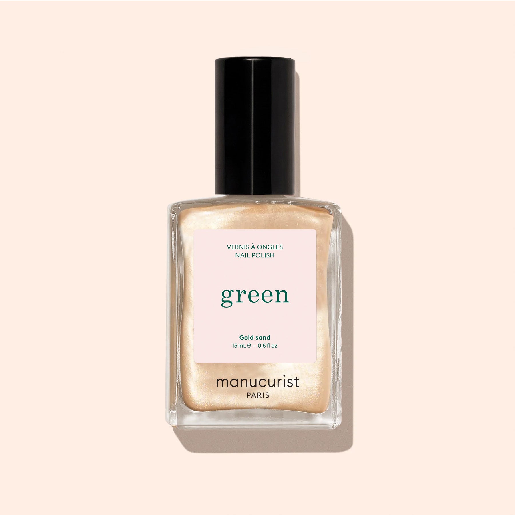 Manucurist Green Gold Sand vernis jaune irisé