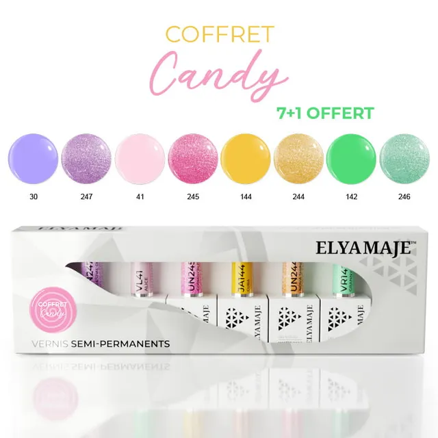 Elyamaje Coffret Candy vernis semi-permanents édition limitée