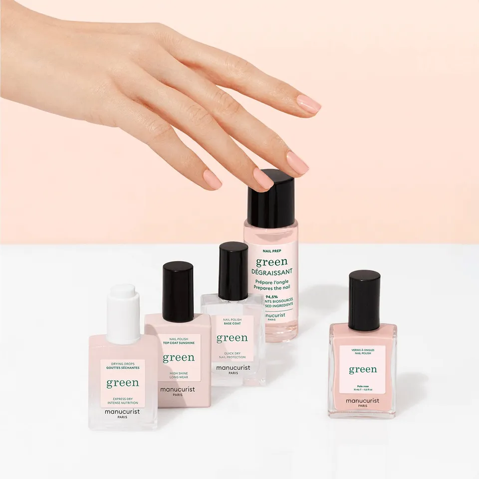 Manucurist Green Kit Découverte vernis Pale Rose 5 produits