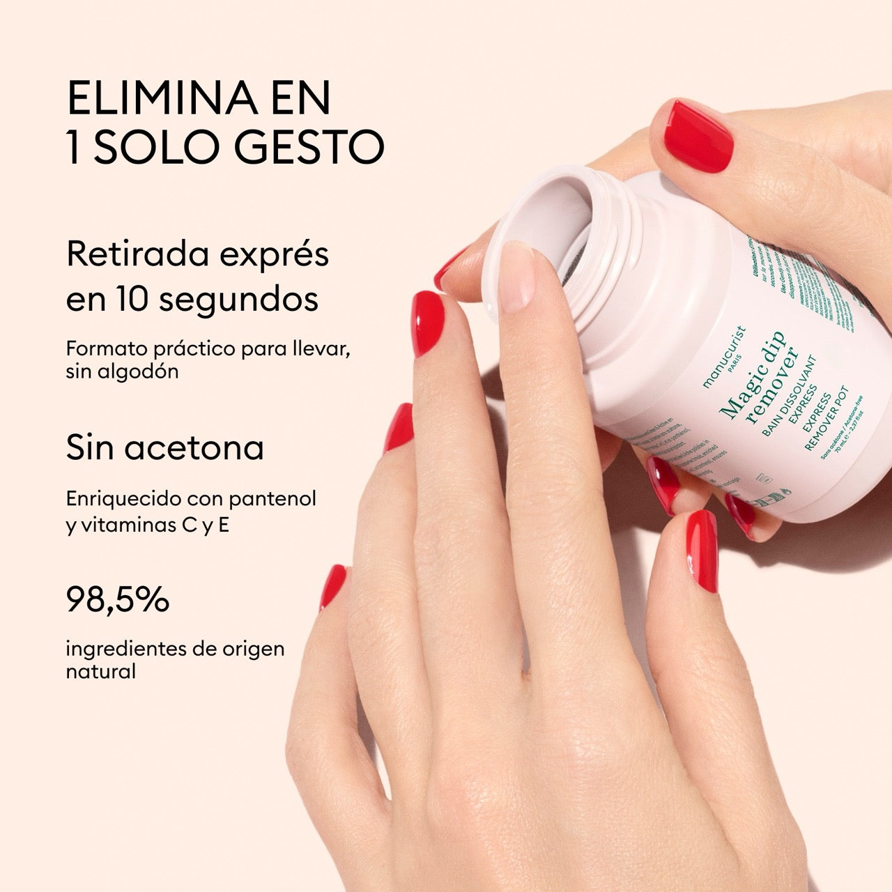 Manucurist Green bain dissolvant express sans acétone