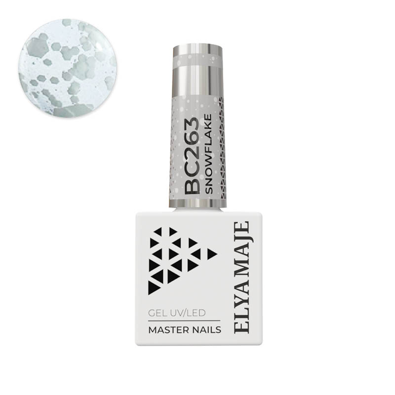 Elyamaje N°263 Snow Flake vernis semi-permanent blanc