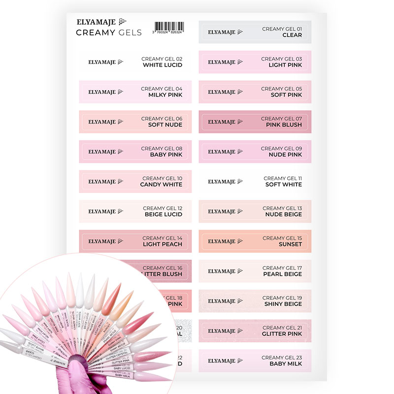 Elyamaje Creamy Gels Coffret 6 Gels UV 20ml Gainage