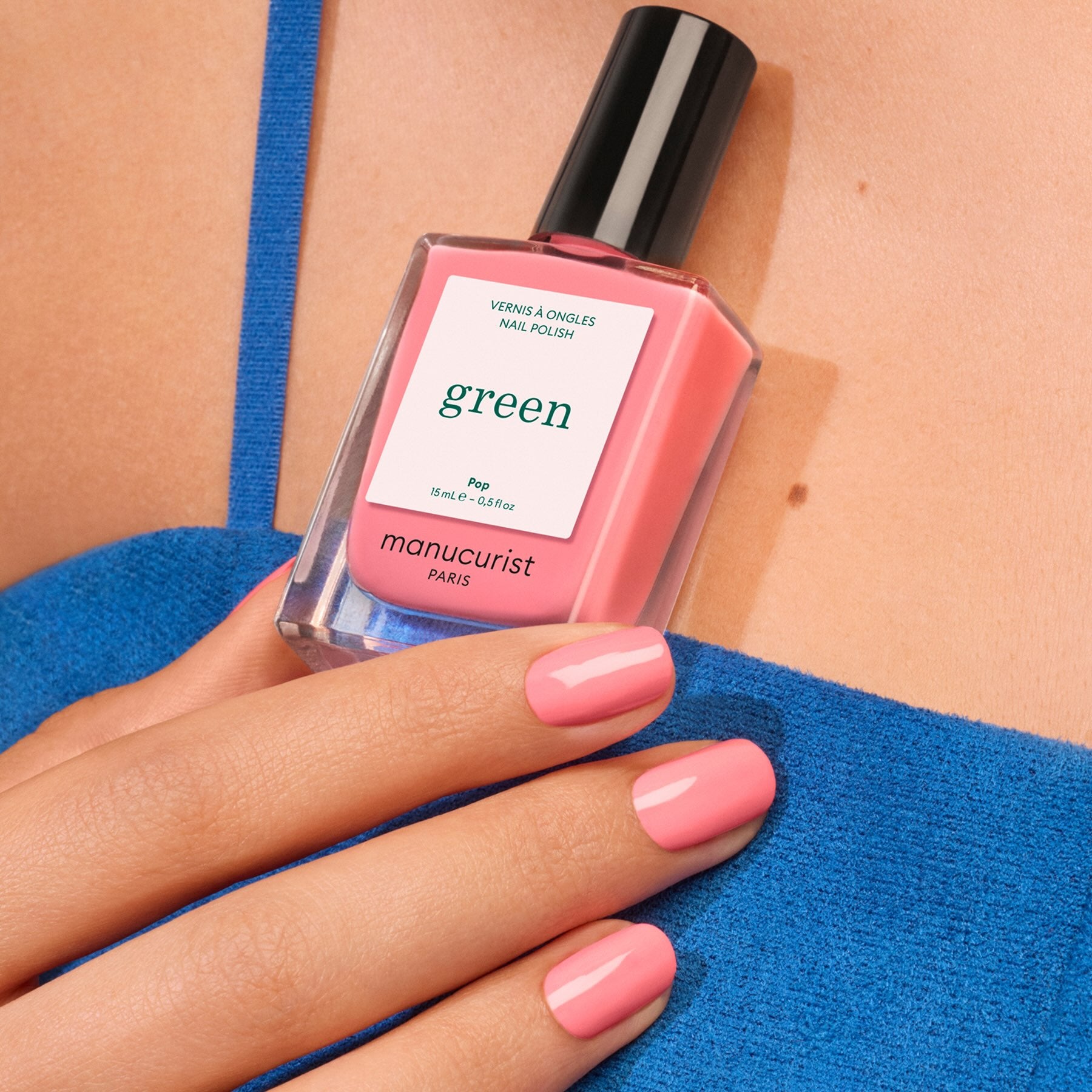 Manucurist Green Pop vernis à ongles rose fluo