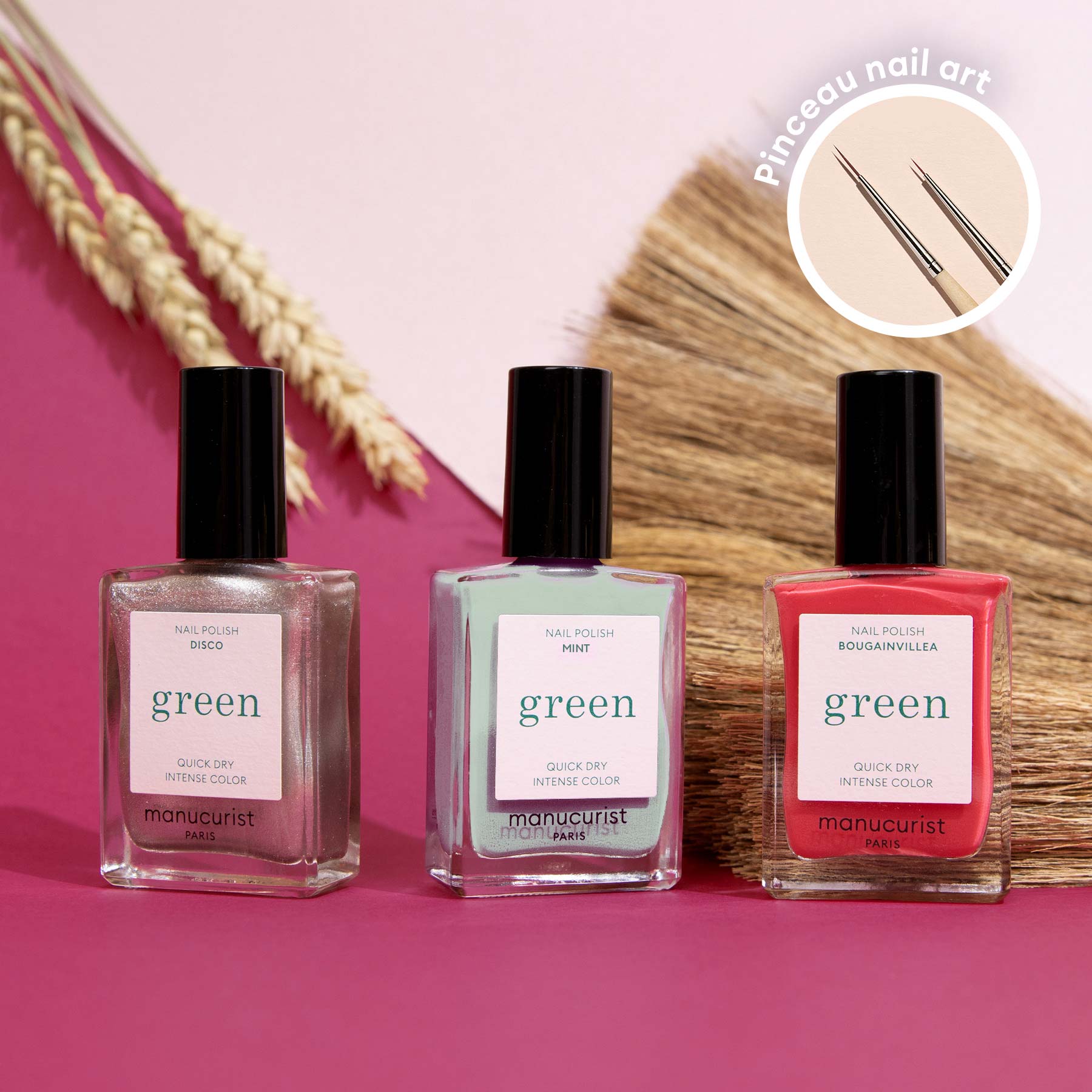 Manucurist Coral Reef coffret vernis 3 couleurs pinceau