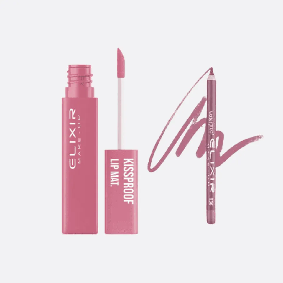 Élixir Kissproof Lip Combo kit lèvres Leukada 2 pièces mat