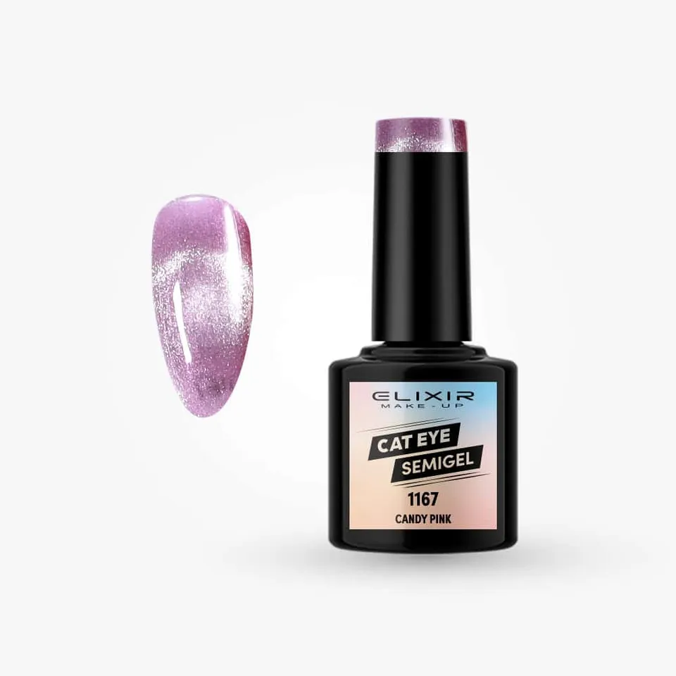 Élixir Cat Eye vernis semi-permanent #1167 Candy Pink 8ml