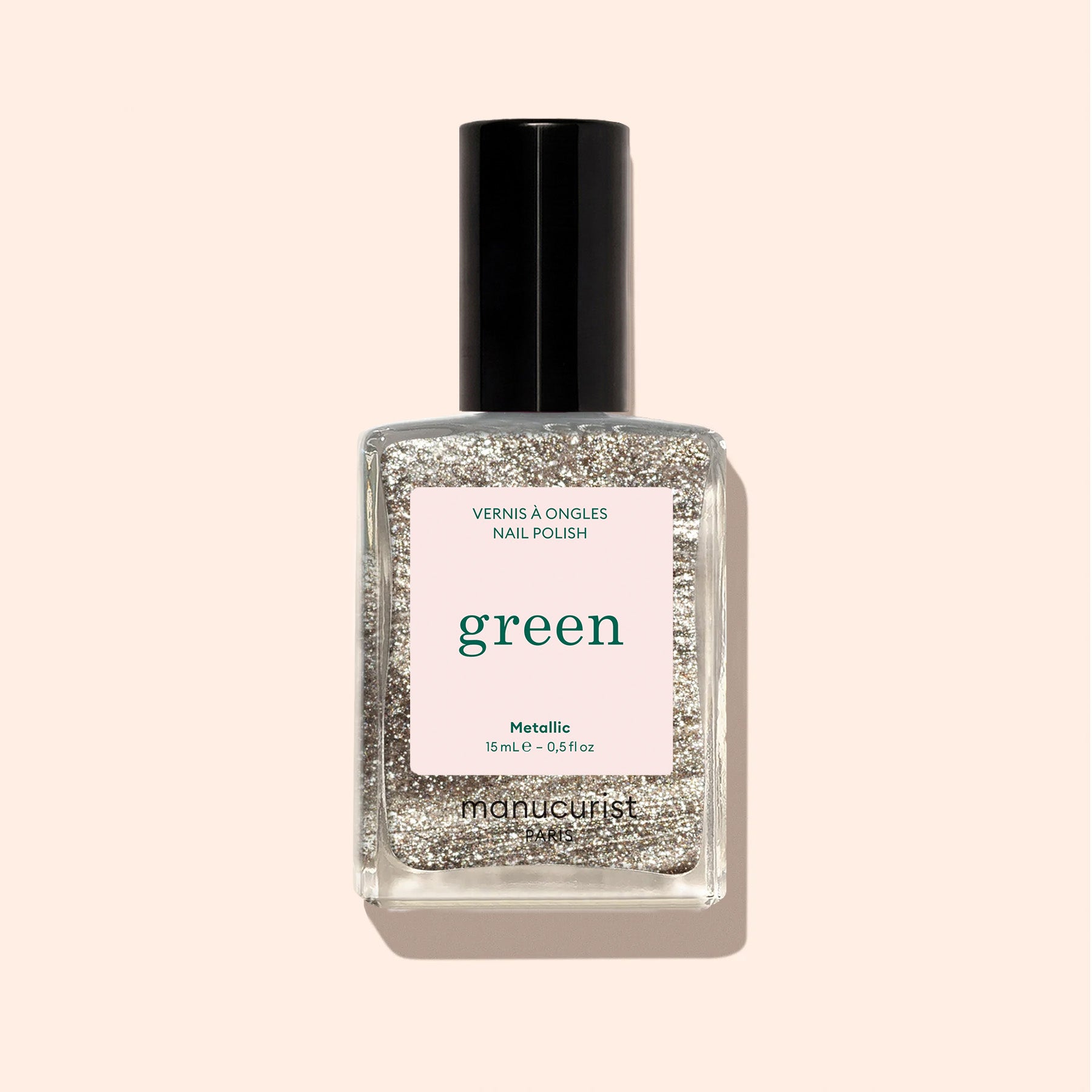 Manucurist Green Metallic vernis à ongles doré pailleté