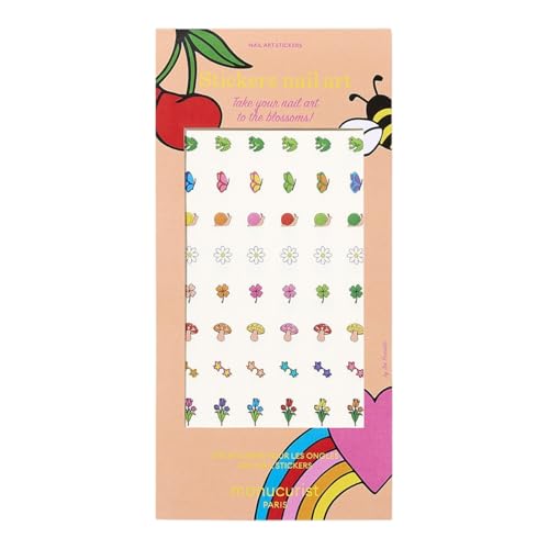 Manucurist Nail Art Été stickers ongles 3 feuilles colorés