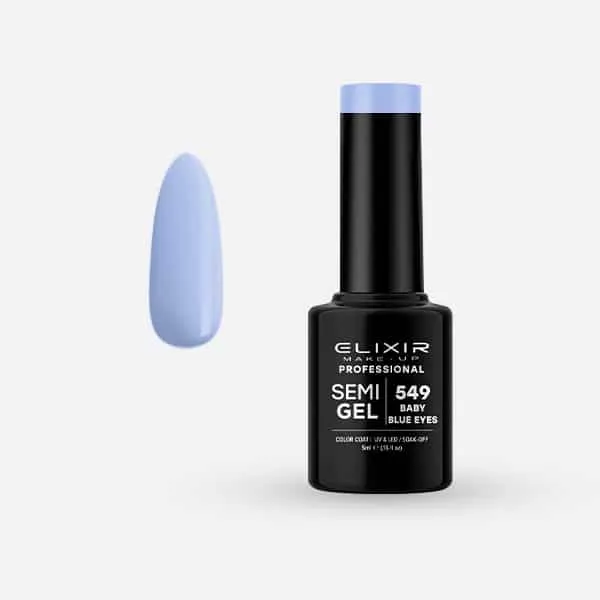 Élixir Semi Gel #549 vernis semi-permanent 5ml Baby Blue Eyes pastel