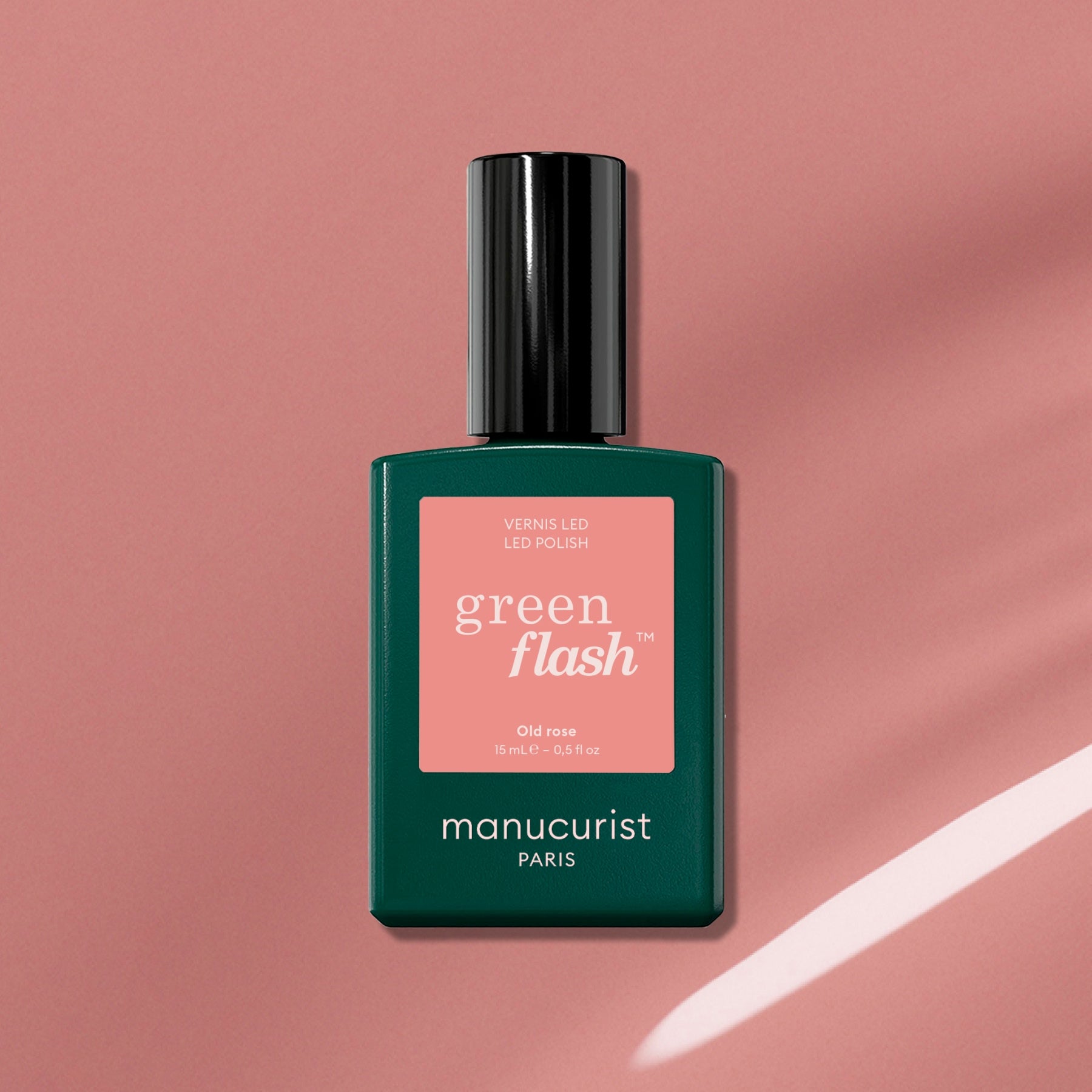 Manucurist Green Flash Old Rose vernis semi-permanent rose poudré