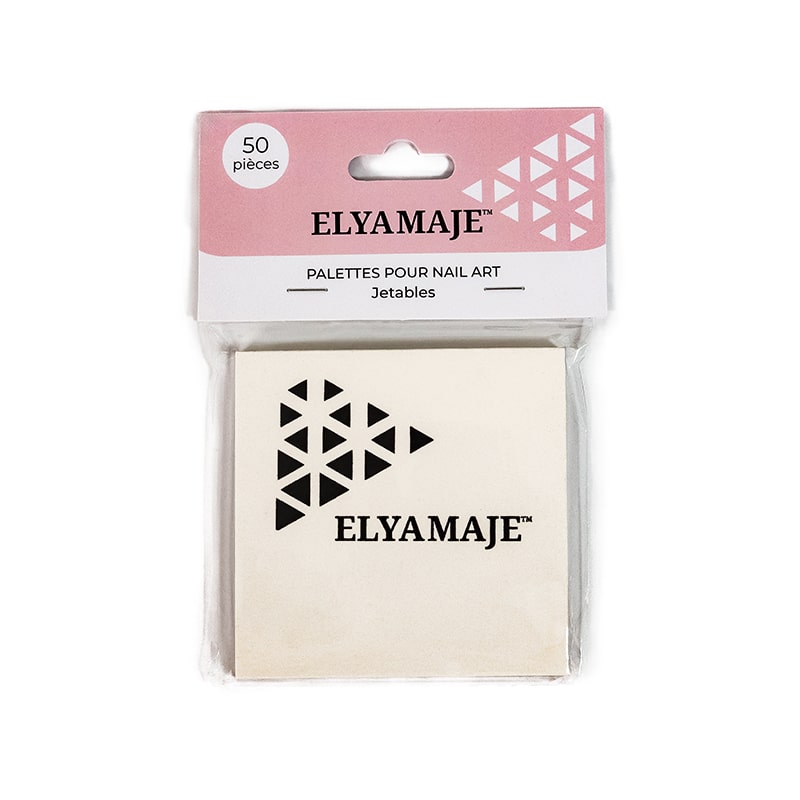 Elyamaje palettes jetables nail art 50 pièces hygiéniques