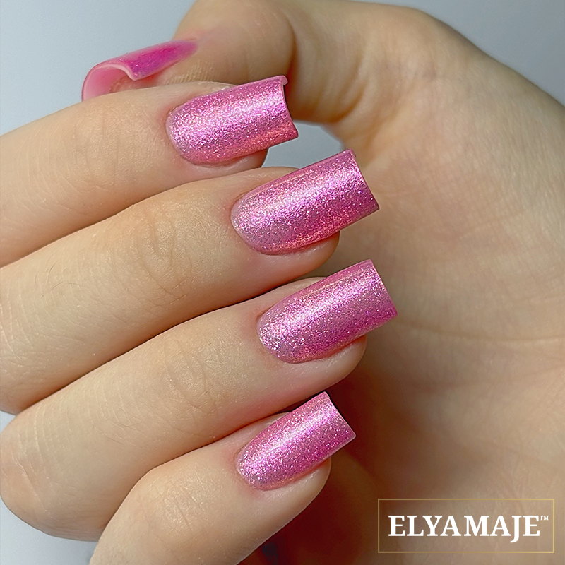 ElyaMaje N°245 Cosmo Crush vernis semi-permanent pailleté