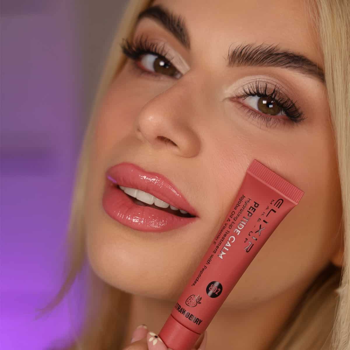 Élixir Peptide soin lèvres Strawberry Kiss duo fraise hydratant