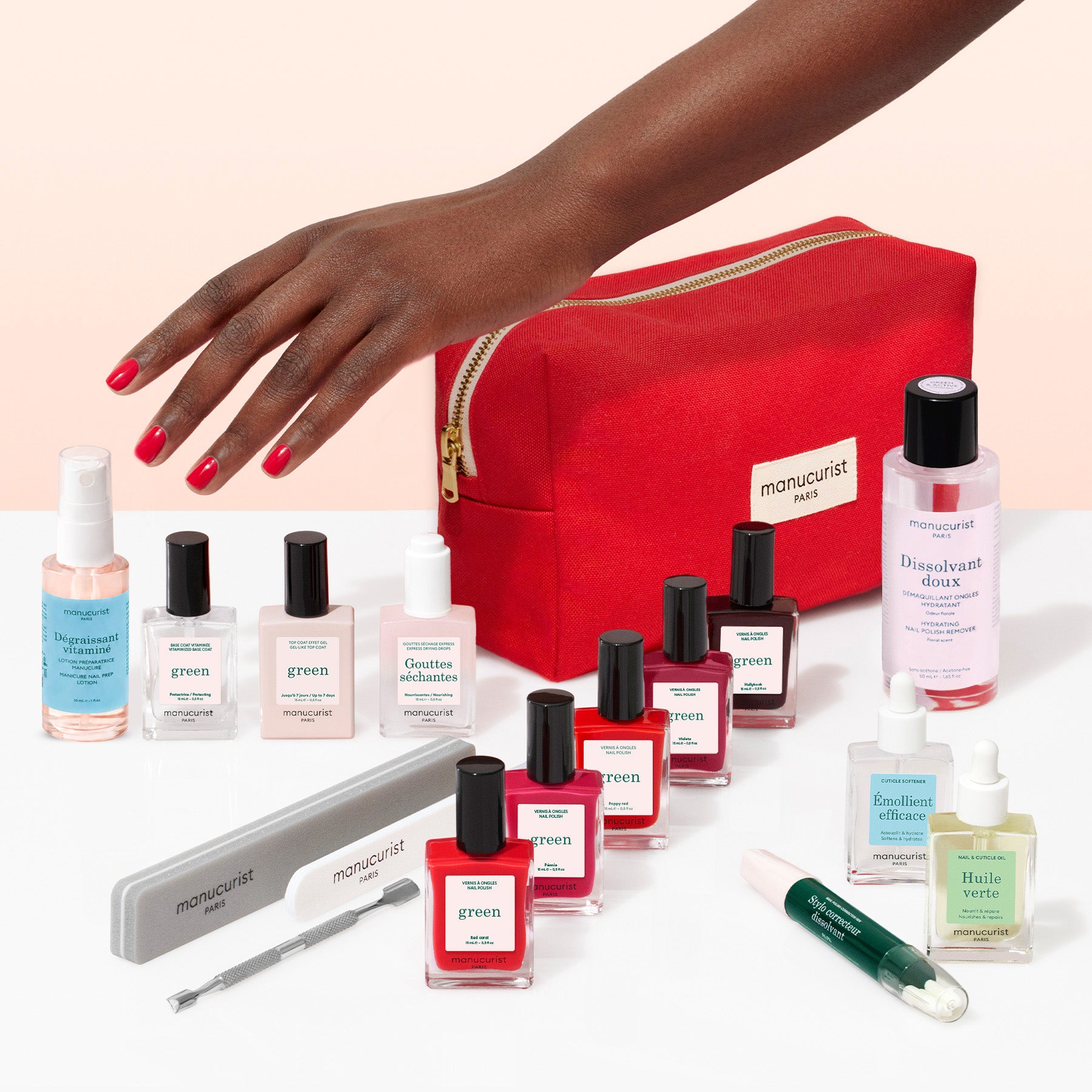 Manucurist Green Trousse Super Addict kit manucure 5 vernis
