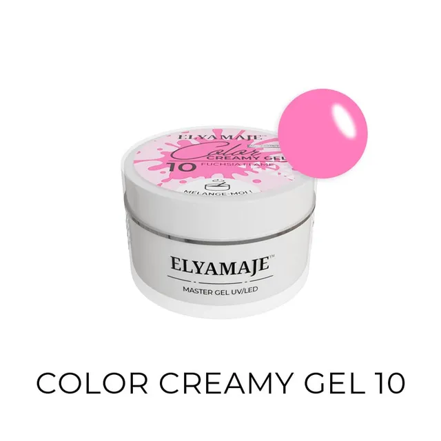 Elyamaje Fuchsia Flame n°10 Color Creamy Gel construction UV LED