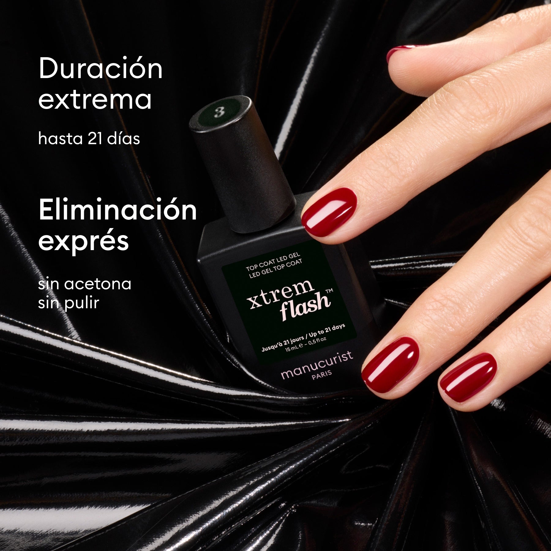 Manucurist Green Flash Top Coat Xtrem Flash gel brillant