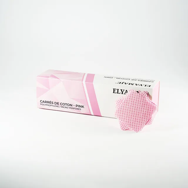 Elyamaje carrés de coton polypropylène 500 pièces dégraissage