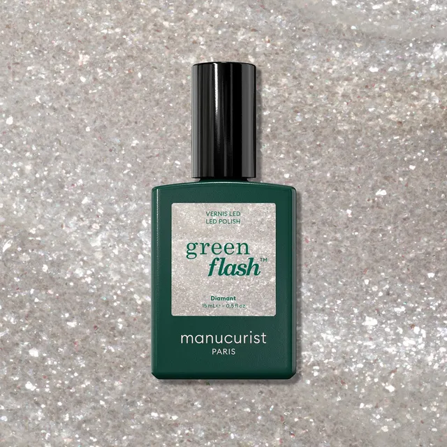 Manucurist Green Flash Diamant vernis semi-permanent argent pailleté