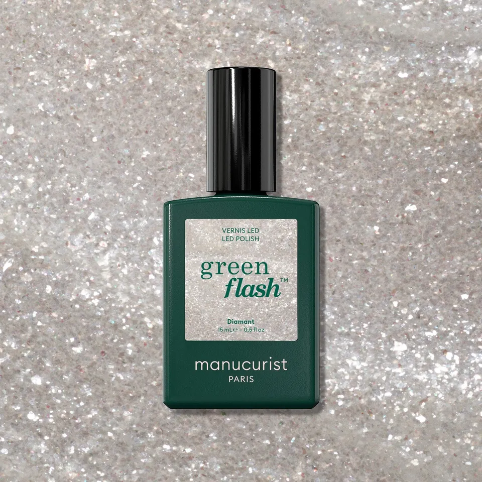 Manucurist Green Flash Diamant vernis semi-permanent argent pailleté