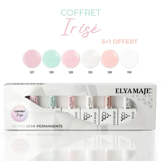 Elyamaje Coffret Irisé vernis semi-permanent nacré édition limitée