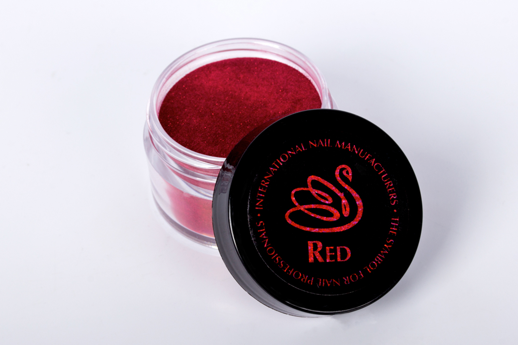 INM Northern Lights Holographic Red poudre acrylique