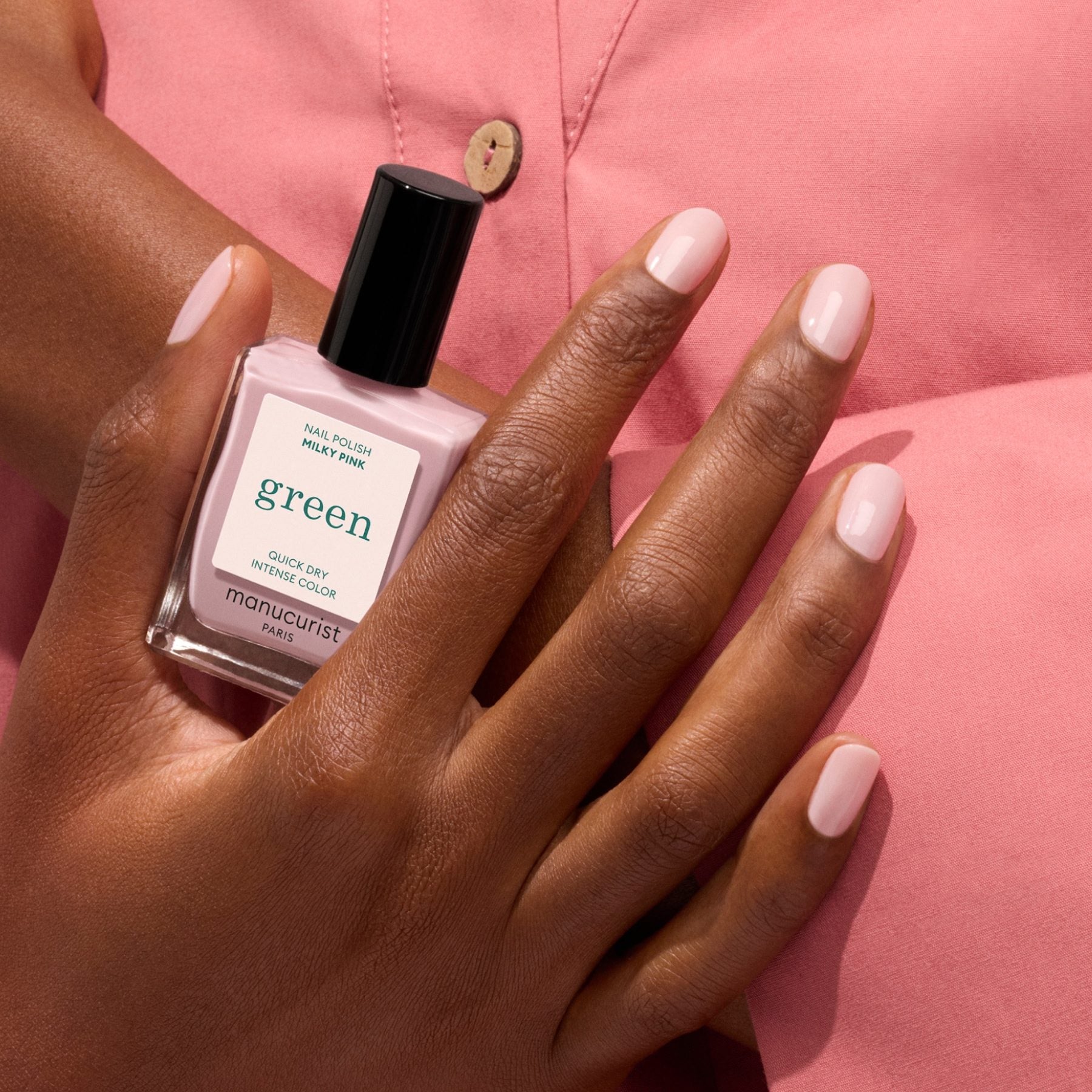 Manucurist Green Milky Pink vernis à ongles rose laiteux
