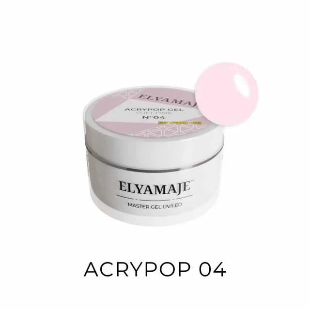 Elyamaje Acrypop n°4 Soft Pink gel UV construction