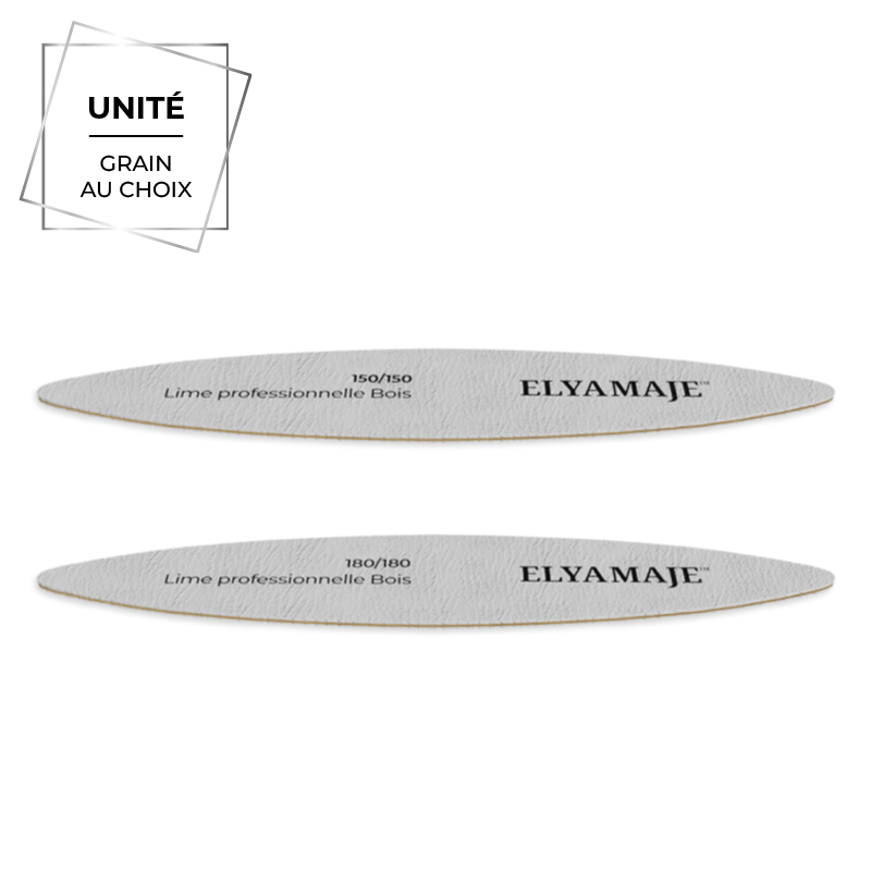 Elyamaje lime ovale en bois manucure douce
