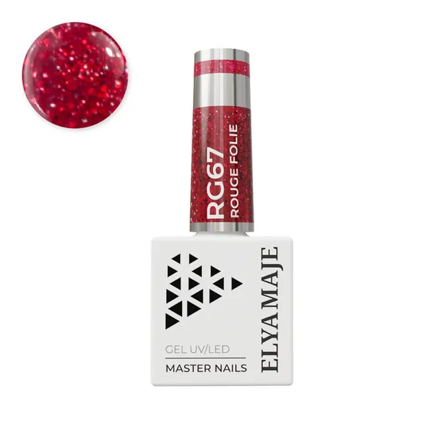 Elyamaje N°67 Rouge Folie vernis semi-permanent rouge