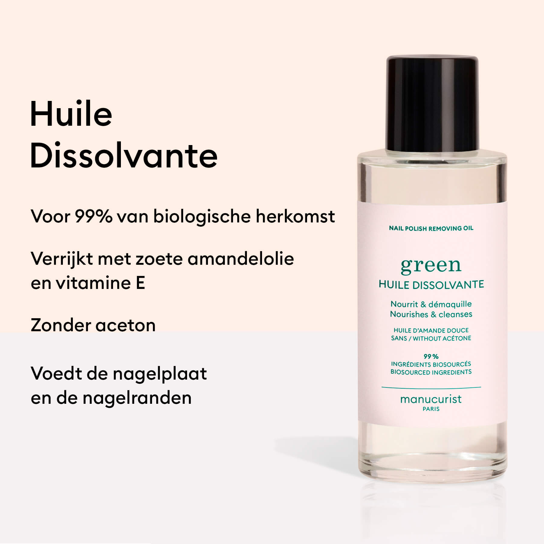 Manucurist Green Huile Dissolvante 100 ml sans acétone