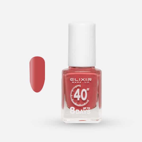 Élixir 40" #369 vernis à ongles rouge brique 8 jours