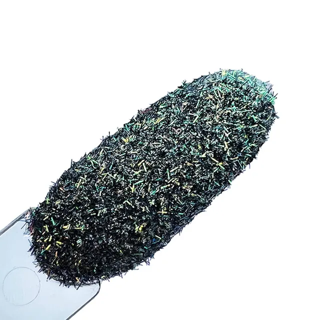 Elyamaje Peluche 2 paillettes ongles velours