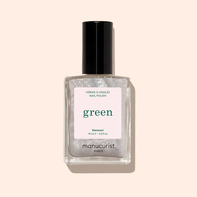 Manucurist Green Diamant vernis argent pailleté