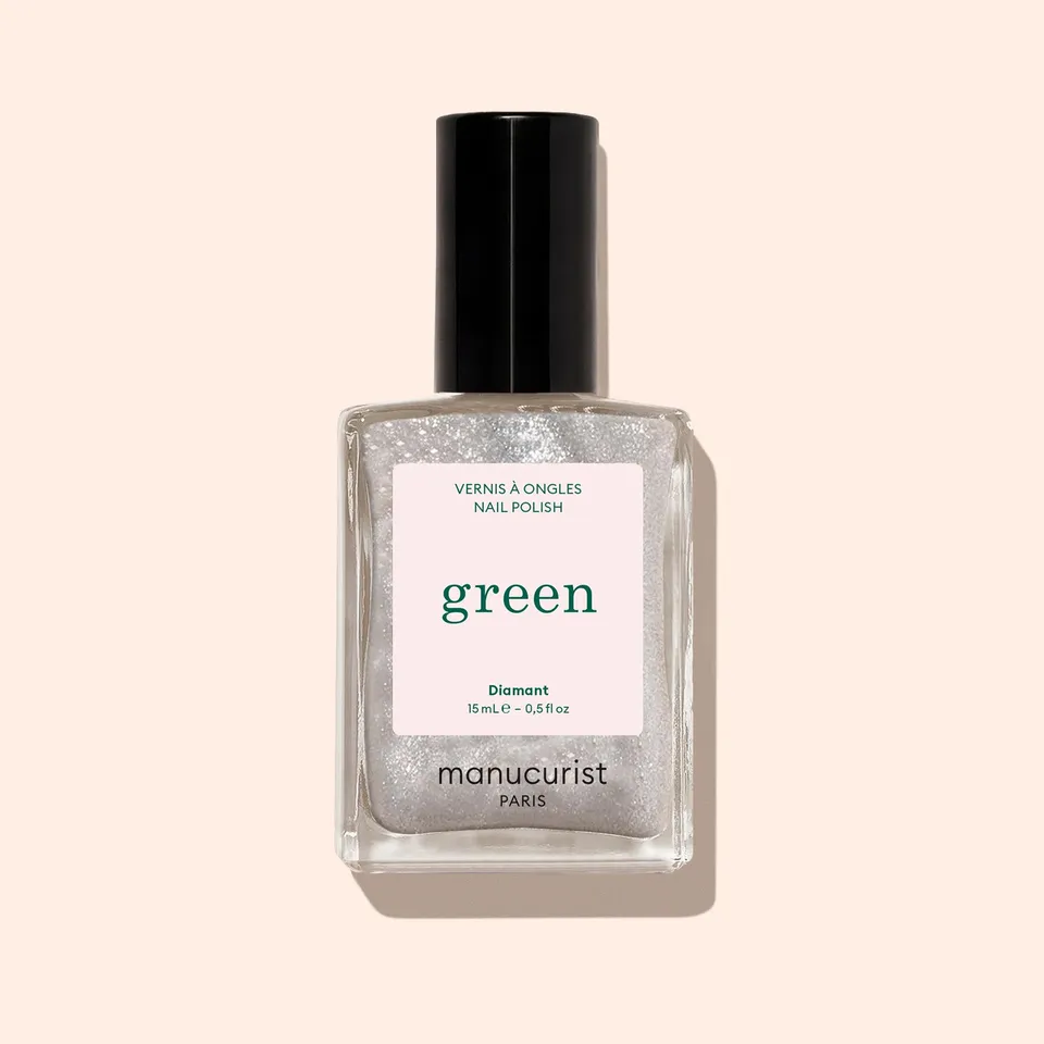 Manucurist Green Diamant vernis argent pailleté