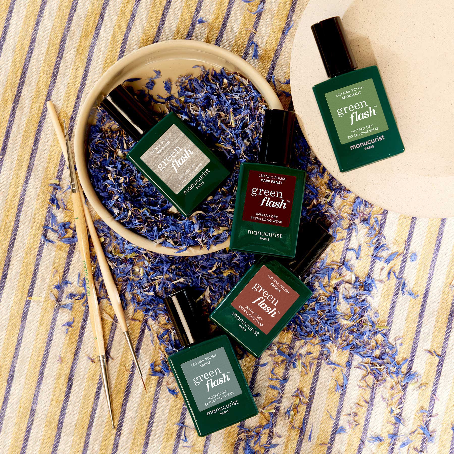 Manucurist Spice Lover Green kit nail art 5 couleurs