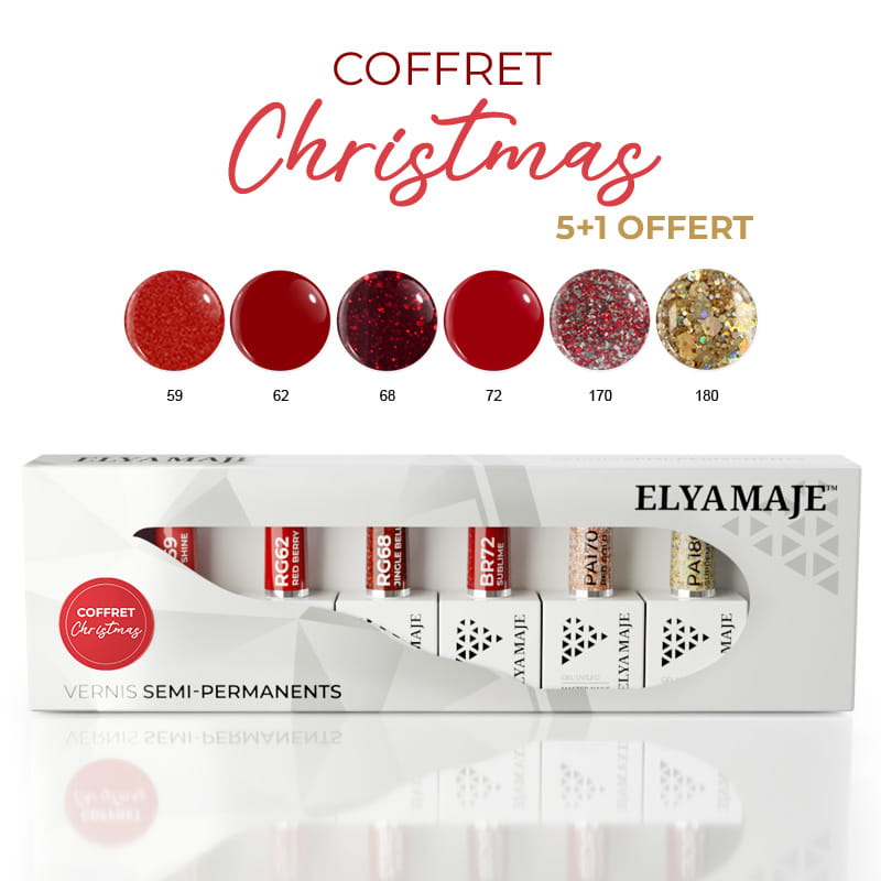 Elyamaje Coffret Christmas vernis semi-permanent édition limitée