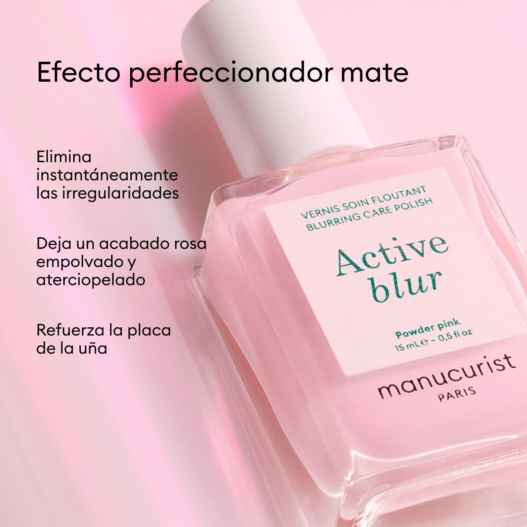 Manucurist Active Blur vernis soin rose poudré mat