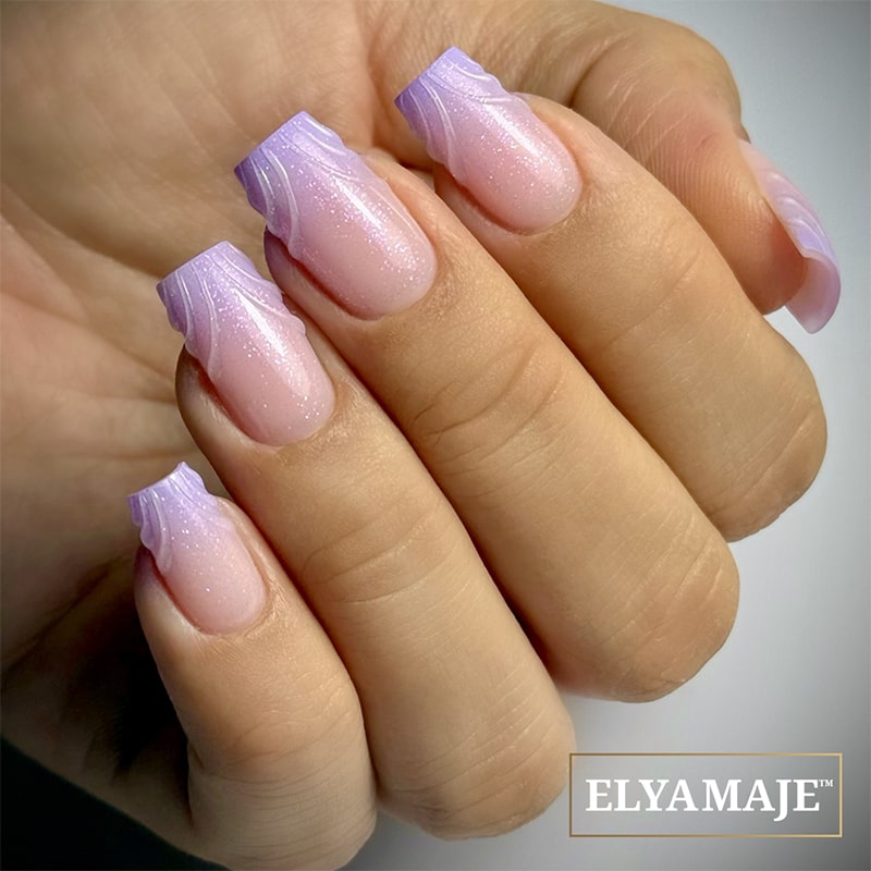 Elyamaje 3D Gel Clear Givré n°1 gel nail art sans résidu