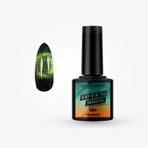 Élixir Cat Eye 5D 1164 Yellow Cat vernis semi-permanent 8 ml