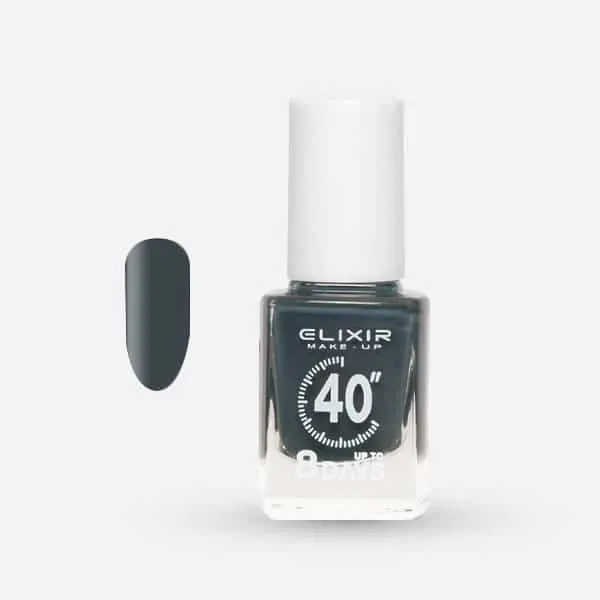 Élixir 40" 376 vernis ongles séchage rapide gris plomb