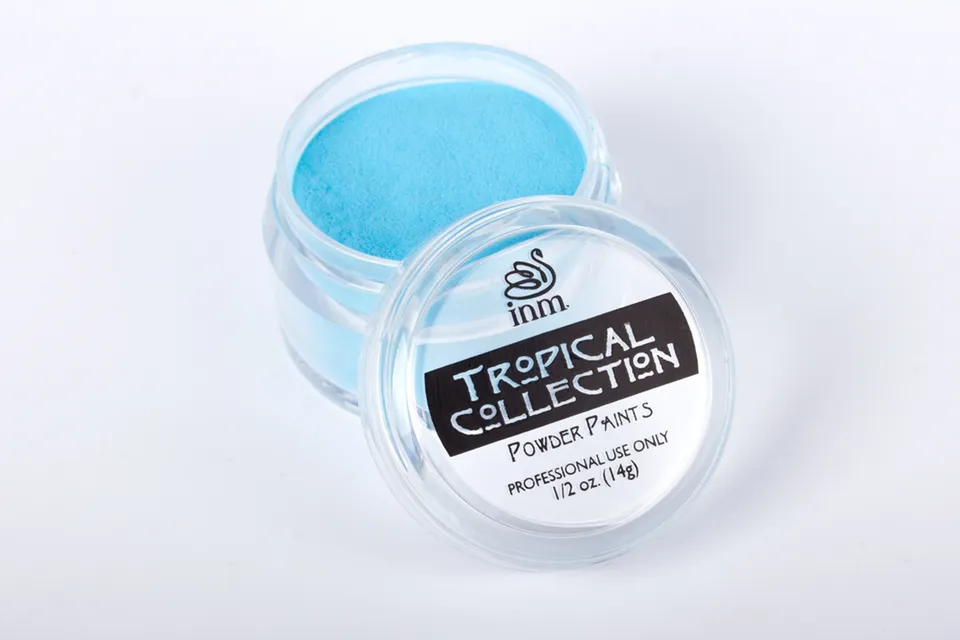 INM Aqua Falls poudre acrylique bleu aqua couvrante