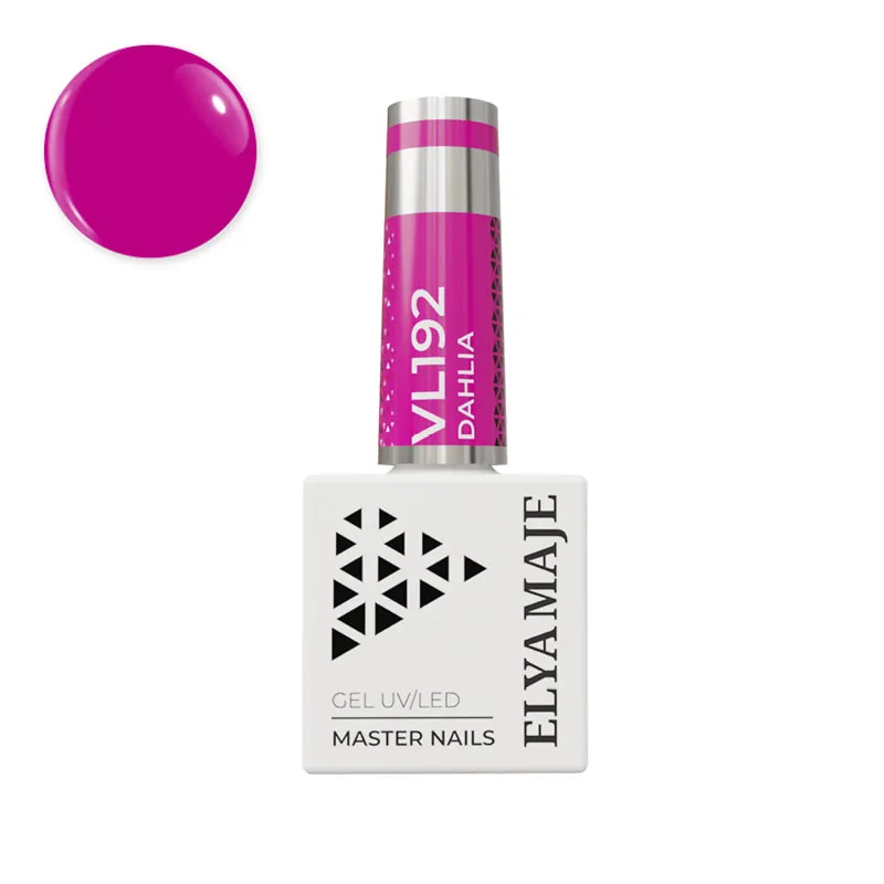 Elyamaje N°192 Dahlia vernis semi-permanent couvrant