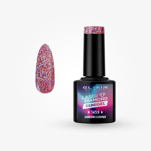 Élixir Semi Gel #1459 vernis semi-permanent Gardian Glimmer 8ml pailleté