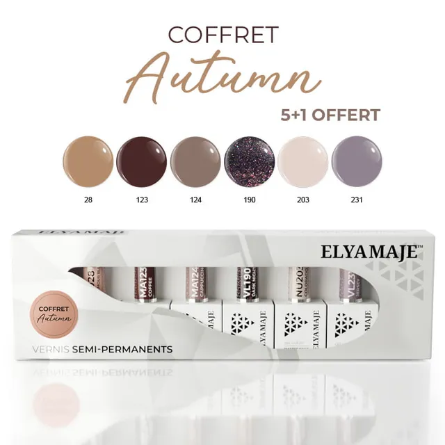 Elyamaje Coffret Autumn vernis semi-permanent édition limitée