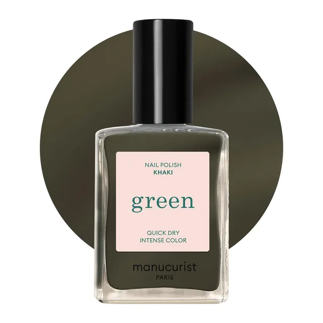 Manucurist Green Khaki vernis à ongles kaki opaque vegan