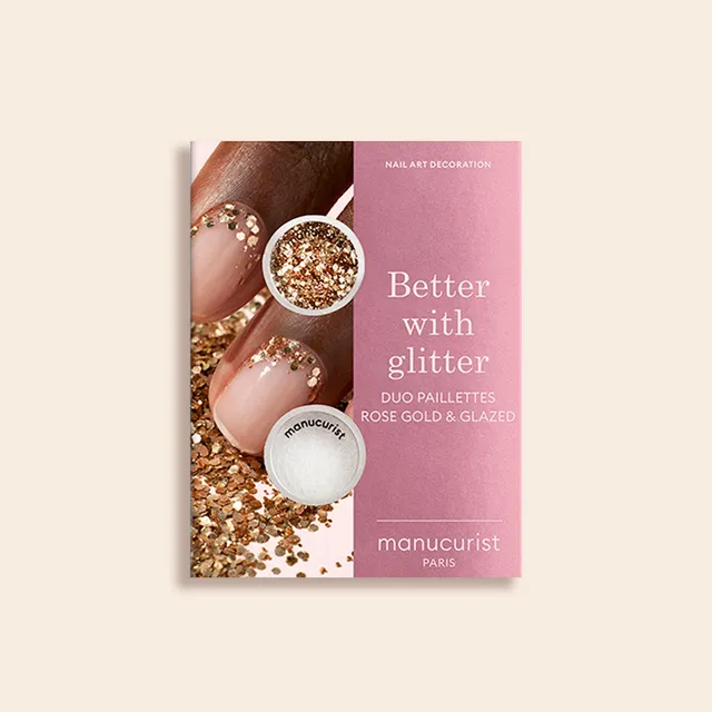 Manucurist Duo Paillettes Rose Gold & Glazed coffret nacré